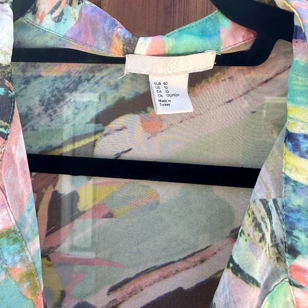 H&M colorful sheer blouse - Picture 6 of 6